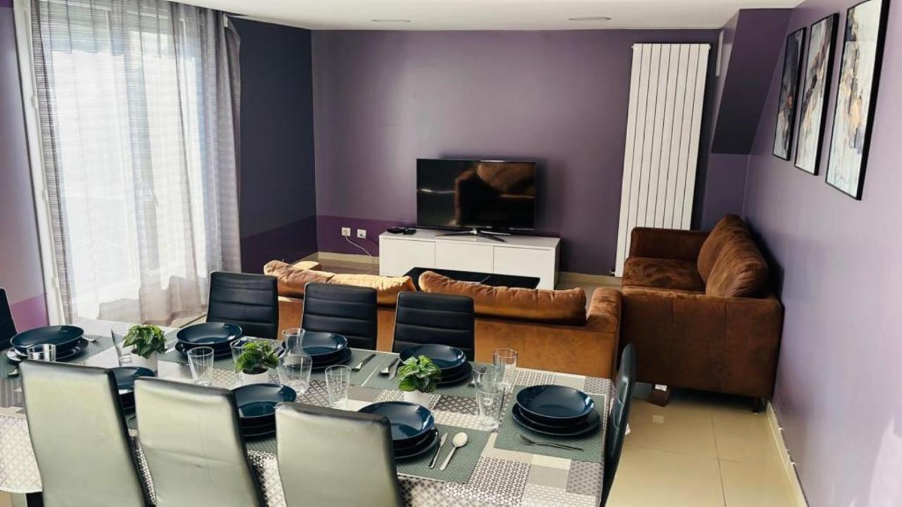 100M2 2 Chambres 8 Personnes - Grand Parking Et Terrasse Privee - Proche Cdg-Parc Expositions-Paris-Asterix-Disney Villepinte  Eksteriør billede