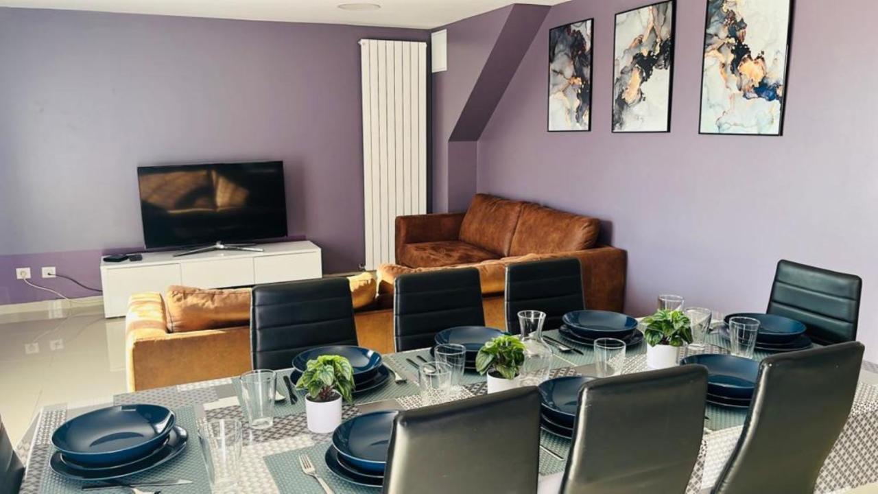 100M2 2 Chambres 8 Personnes - Grand Parking Et Terrasse Privee - Proche Cdg-Parc Expositions-Paris-Asterix-Disney Villepinte  Eksteriør billede